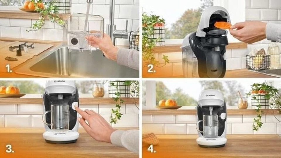 Bosch Tassimo Style Kapselmaschine (Modell TAS1104) – Weiß - Bild 2 von 4