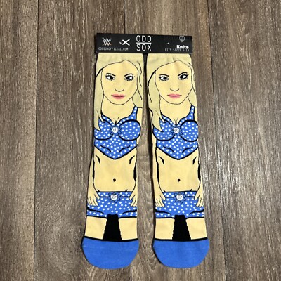 Odd Sox WWE Charlotte Flair New With Tags Knit Socks Size 6-13