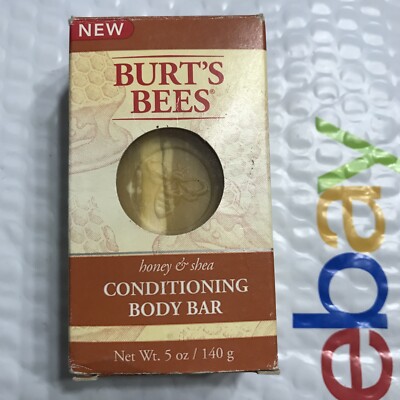 BURTS BEES Conditioning Body Bar HONEY & SHEA 5oz unsealed NIB