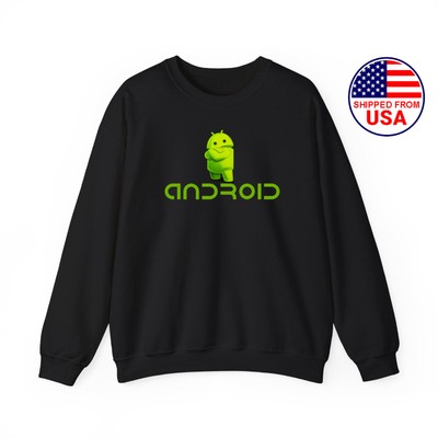 Android Operating System Application Logo Sweatshirt Hoodie Size S - 3XL