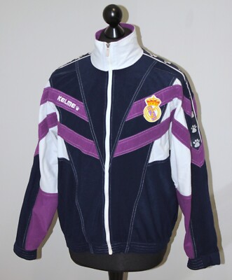 Vintage Real Madrid Spanien Training Fußball Jacke 1997 1998 Kelme Gr. M