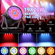19x20W RGBW Aluminum Alloy ZOOM Par Lighting LED Stage Light DMX Party DJ Disco