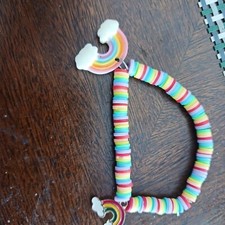 Muti colored handmade bracelets and keychains all different sizes good quality.