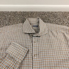 Suitsupply Dress Shirt Italian Cotonificio Albini Plaid Button Up Sz 16L 41-7