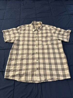 Redhead Mens Shirt XXL 2XL Multicolor Short Sleeve Collared Button Up