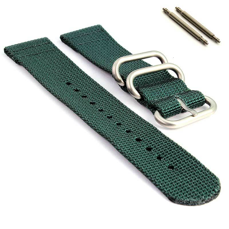 Cinturino Orologio NATO Cinturino NATO Militare In Nylon Per Orologi - 2 Pezzi, Larghezze 18-26 Mm, Stile Robusto E Classico Bracciale Orologio Due Pezzi - Foto 2