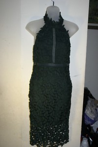 gemma halter lace sheath dress