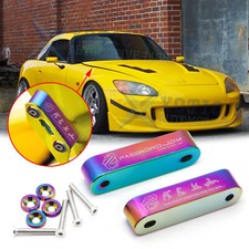 Neo Jdm Aluminum Billet Hood Vent Spacer Risers Kit W Bolts For Acura Honda