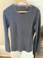 Elie Tahari Grey Marino Sweater, Med