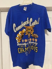 1998 Kentucky Wildcats National Champions Vintage College T-Shirt Medium M