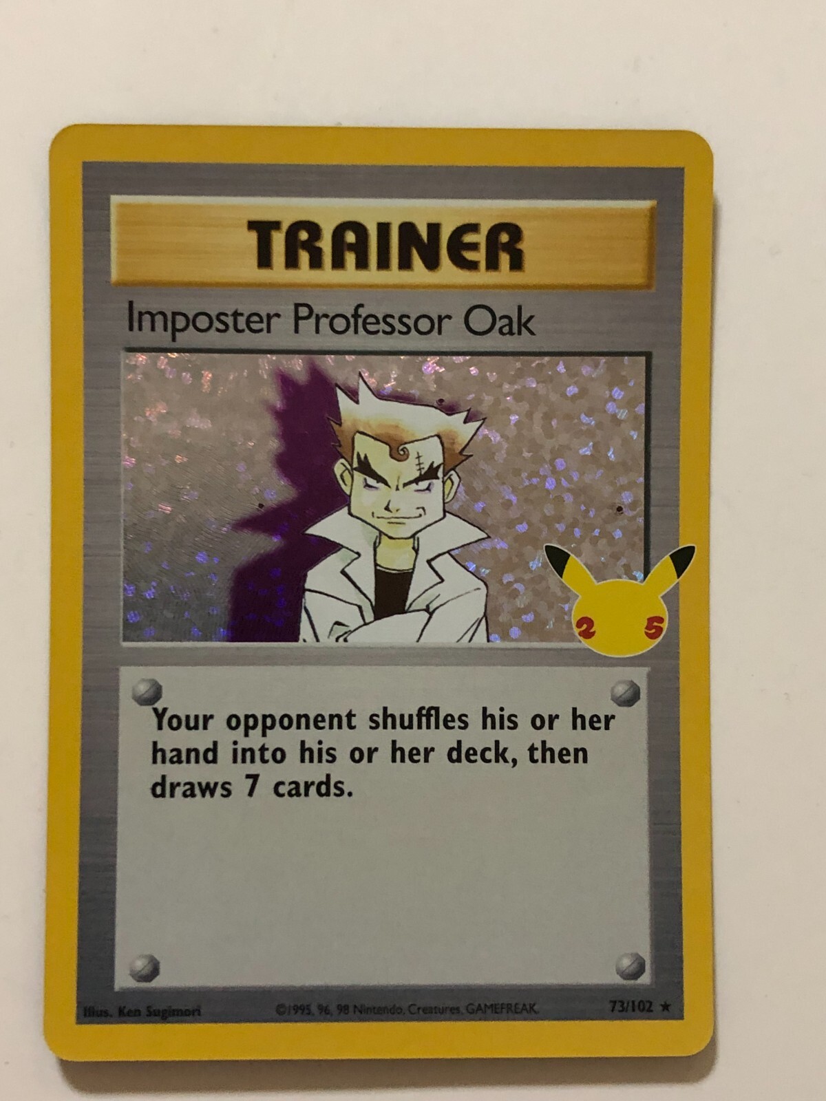 Pokemon Card Classic Celebrations Imposter Professor Oak 73/102 NM