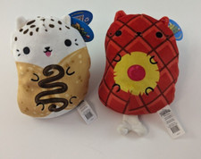 Cats Vs Pickles Bean Plush 6" Lot of 2, Cannoli Cat, Hambone