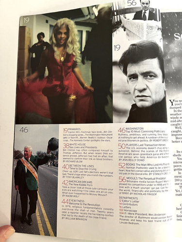 Vintage George Magazine Cover Ronald Reagan Life in Pics Feburary 1999 - Picture 6 of 6