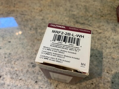 Lutron, MRF2-2B-L-2H, Wireless Controller, White. 