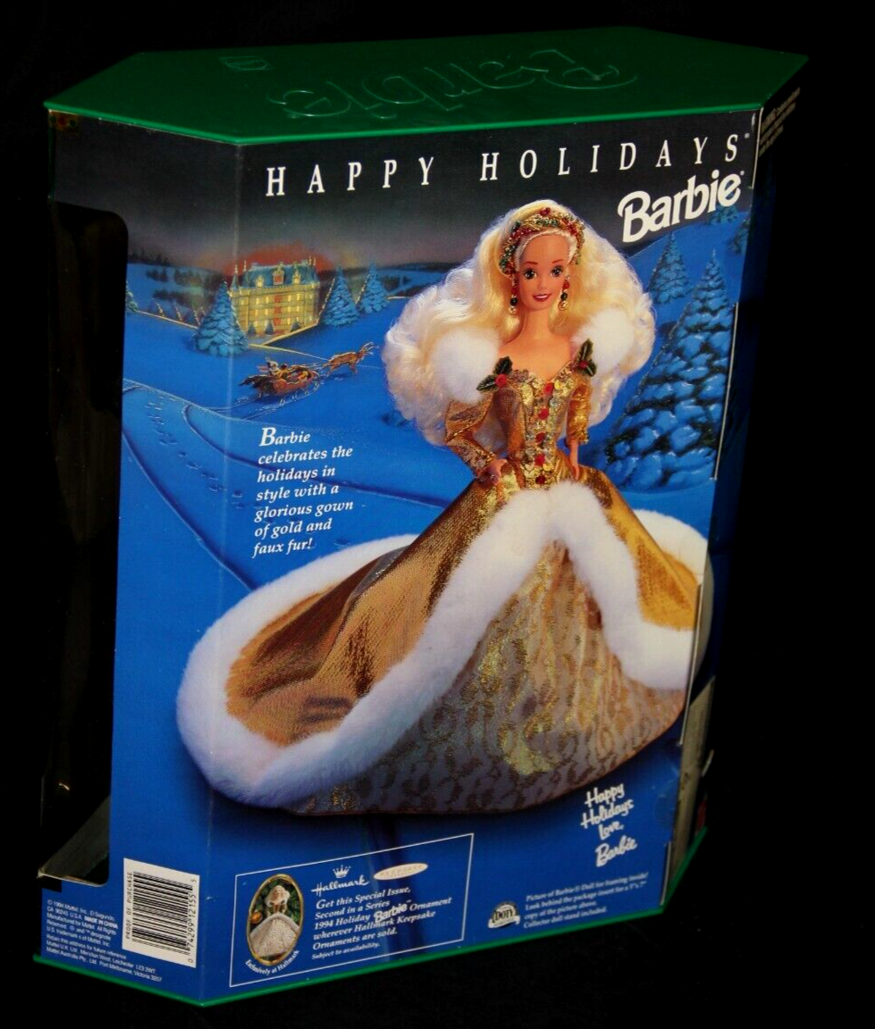 NIB Special Edition Holiday Barbie, Rare Error on box, Factoty