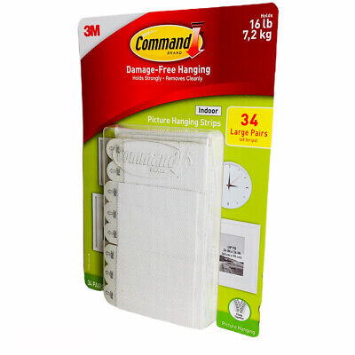 3m Command Damage Free Large Picture, Command Mirror Hanging Strips