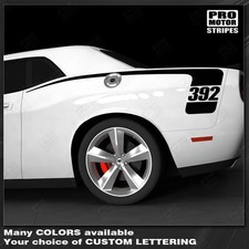 Dodge Challenger Rear Quarter Side Stripes Decals 2011 2012 2013 2014 Pro Motor