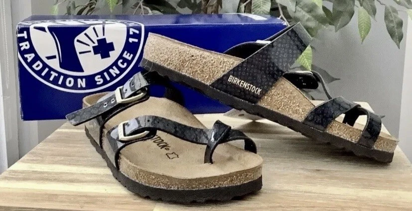 Birkenstock Mayari Ladies Sandals Magic Snake Black Size 36 3.5