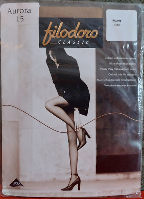 Vintage Pantyhose Filodoro Classic Aurora 15 Color Playa Size 1XS BFRIP2 