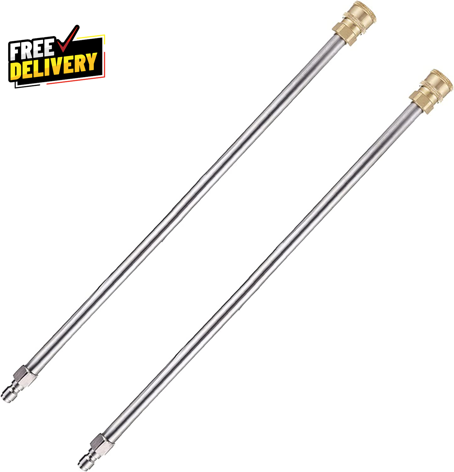 17-Inch Stainless Steel Pressure Washer Extension Wand with 1/4-Inch Quick Connect