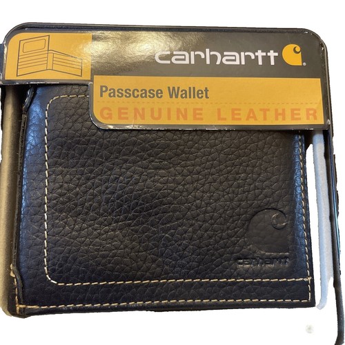 Carhartt WW0245-W Black Coin Case Compact Wallet Card & Coin