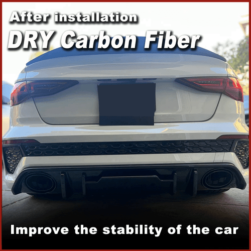 Difusor trasero de carbono difusor alerón faldón trasero se adapta a Audi RS3 8Y 2021-2023 - Imagen 3 de 13