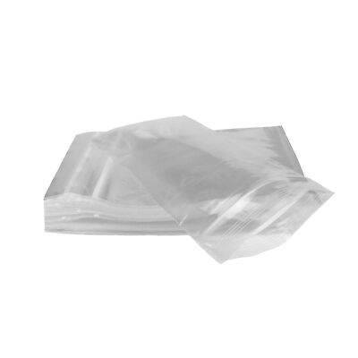 UOFFICE 1000 Reclosable Clear Poly Bags 5''x8'',  2 Mil Resealable Bags