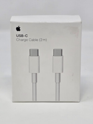 Apple USB-C Charge Cable 2m MLL82AM/A Genuine OEM White Glossy Finish, New