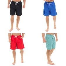 MENS SWIMMING SHORTS HOLIDAY BEACH POOL CARGO FLAP POCKET GENTS SURFING TRUNKS