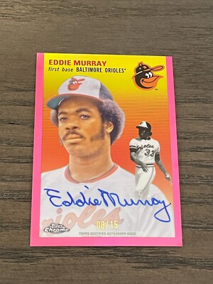2023 Topps Chrome Platinum Pink Refractor Eddie Murray Auto #CPA