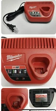 2 For 1 - Get 2 New Milwaukee M12 Lithium Ion 12 Volt Battery Charger 48-59-2401