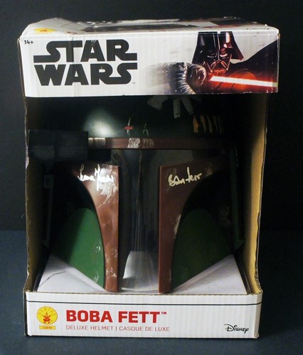 Beckett-Witnessed Temuera Morrison SIGNED BOBA FETT HELMET Mandalorian Star Wars