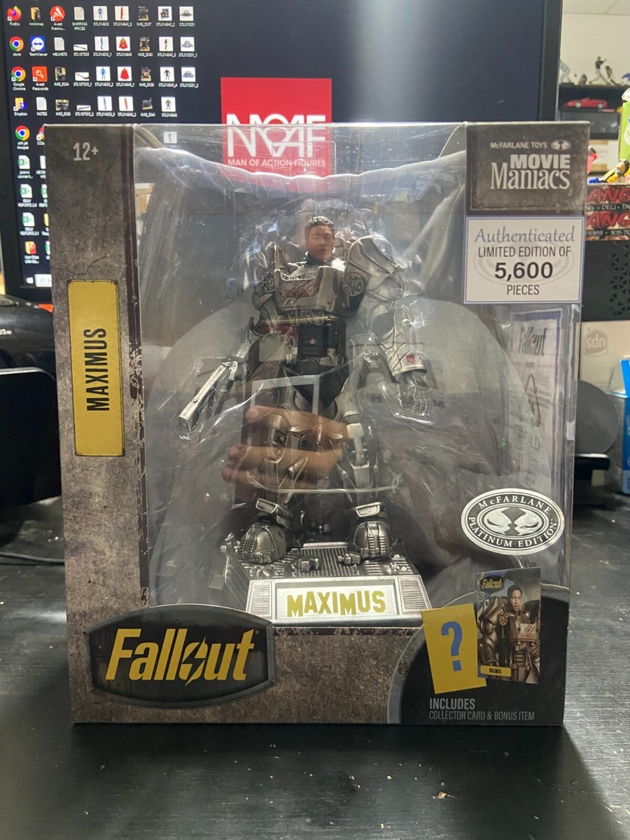 Fallout Movie Maniacs Maximus Power Armor PLATINUM CHASE Posed