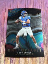 2022 Panini Select Draft Picks Matt Corral Unstoppable INSERT US-MC Panthers
