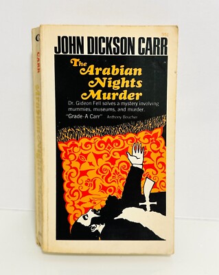 The Arabian Nights Murder by John Dickson Carr   1965 Collier Books Mystery PB