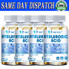 Hyaluronic Acid Capsules 850MG - For Healthy Skin, Joint Support 120 Capsules