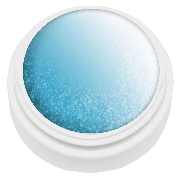 KM-NAILS 5ml Thermogel türkis metallic/weiß metallic Top Qualität made in Germany LED und