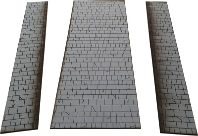28 mm Fantasy Tudor Style Straßen und Straßen Set ein MDF bemaltes Gelände