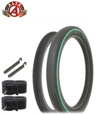 SCHWINN STINGRAY 20X 1-3/4 S7 BRICK  20 X 2.125 S2 GREEN LINE WIDE SLIK 6PC SET