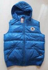 * CONVERSE geile Winter Weste Gr. S mit Kapuze NEU gefuttert Blau