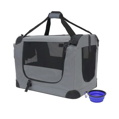 Large Cat Carrier 24''x16.5''x16.5'' Portable Dog Crate for Small Medium Dogs Co...