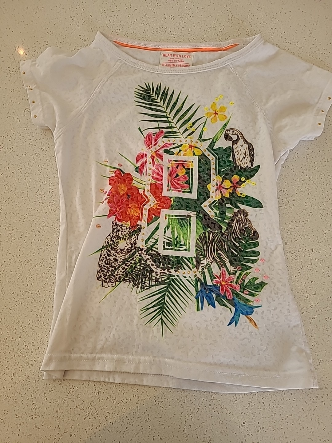 Girls Summer Bundle Age 7 Years: 2x Dresses, 1x Playsuit, 2x T-shirts image 5