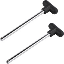 2Pcs T-Shaped Weight Stack Pin, Pin Tensile 3/8 Inch Diameter 6 Inch Locking Spa