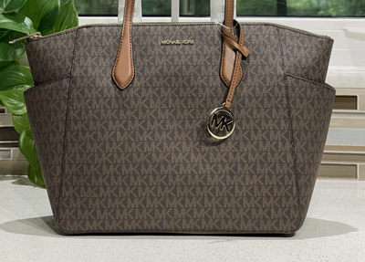 MICHAEL KORS MARILYN MEDIUM LARGE ZIP TOTE SHOULDER BAG PURSE
