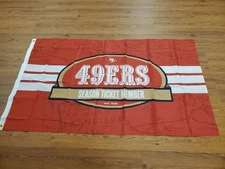 2025 San Francisco 49ers Season Ticket Member Flag 3' x 5' STM Gift NEW