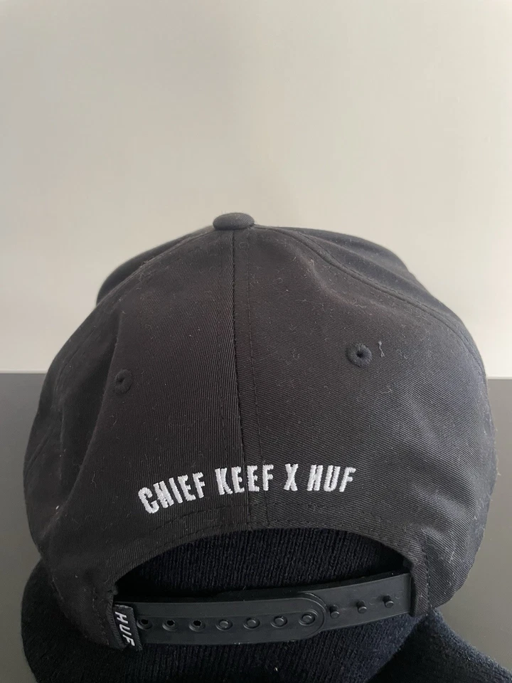Gorra HUF x Chief Keef Snapback - Colaboración Glo Gang - Gorra de Streetwear Rara Foto 3 de 4