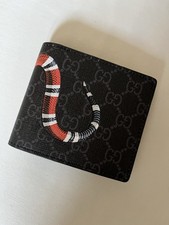 Gucci GG Black Snake Leather Wallet - Excellent Condition