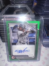 2024 Bowman - Paper Prospect Retail Autographs Yanquiel Fernandez #PPRA-YF Green
