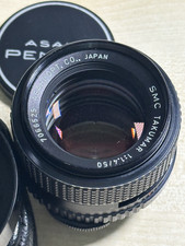 Pentax Asahi SMC Takumar 50mm 1,4 Objektiv M42 m. Zubehör