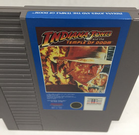 COMPLETE Indiana Jones and the TEMPLE OF DOOM Nintendo NES CIB Manual TESTED